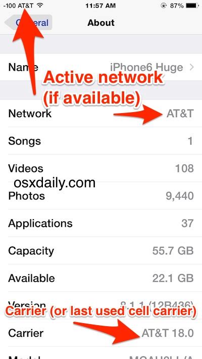 How to Check What Cellular Carrier Network an .